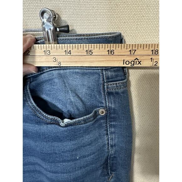 Express Jeans Womens 10R Ultimate Stretch Super Skinny Mid Rise Grunge Distress - Picture 6 of 12